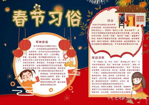 超全超实用春节手抄报合集,假期陪孩子动动手吧