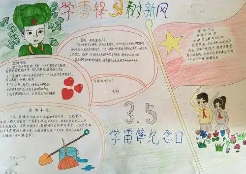 学雷锋精选手抄报文字素材雷锋事迹视频