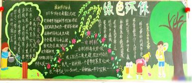 植树节黑板报拯救树木