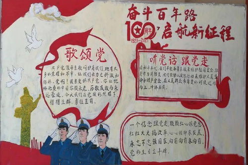 绘百年党史谱时代华章丨平凉市消防救援支队手绘板报献礼建党百年