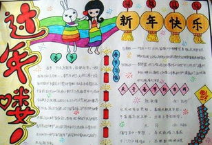 过新年手抄报素材
