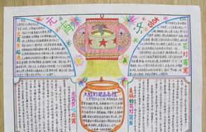 羊年元宵节手抄报图片大全