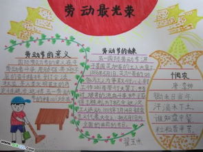 劳动最光荣手抄报图画