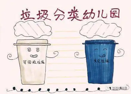 502微课垃圾分类手抄报合集