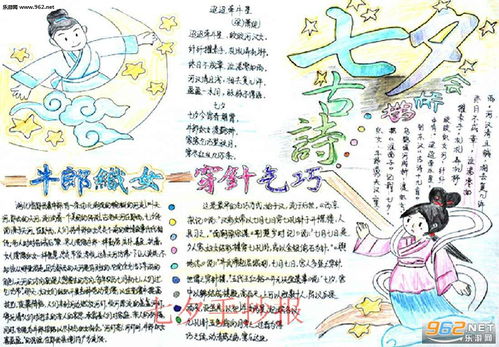 七夕手抄报简单又漂亮七夕手抄报图片大全下载乐游网游戏下载