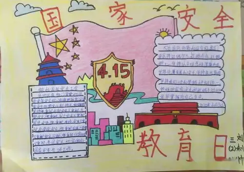 东关小学4.15国家安全教育日手抄报作品展