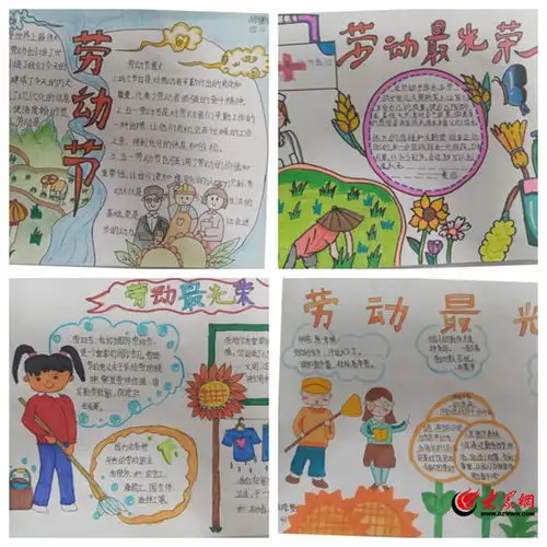 潍坊市奎文区樱园小学五一劳动节主题实践成果展示