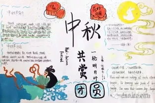 中秋精美手抄报,孩子一定用得着
