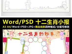 十二生肖小报春节手抄报传统文化电子小报图片素材worddoc模板下载114.07mb其他大全其他