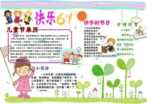 快乐六一儿童节小报手抄电子小报图片模板psd设计图下载儿童节手抄报大全编号15460417