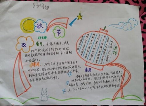 中秋节手抄报简单