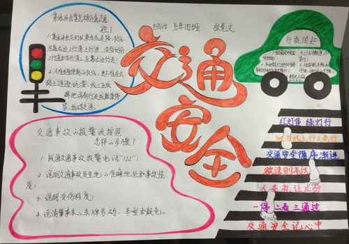 交通安全手抄报版面设计图