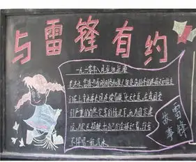 学雷锋黑板报学雷锋