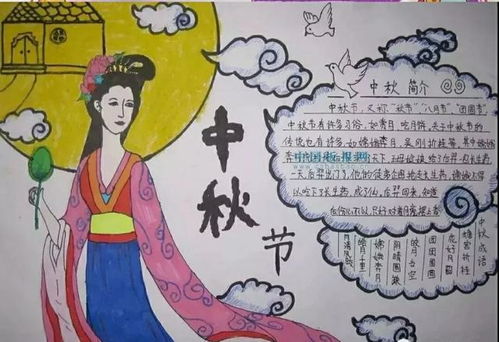 中小学生中秋节手抄报图片和文字内容,收藏备用
