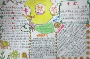 手抄报,中秋报和国庆报图片哦