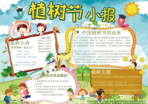 精美的植树节手抄报word模板合集