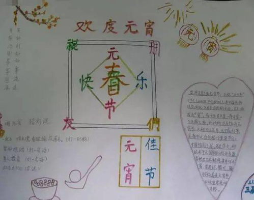 元宵节好词好句手抄报积累,一起品读名家笔下的元宵节...