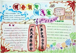 春节手抄报春节学写对联