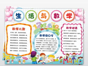数学小报数学与生活生活中的数学电子小报图片设计素材高清worddoc模板下载319.93mb数学手抄报大全