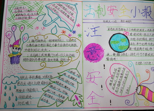小学五年级法制安全手抄报