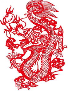 龙年剪纸教程与龙戏珠剪纸图案