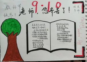 教师节到了主题手抄报贺卡模板教师节祝福语大全,快收藏