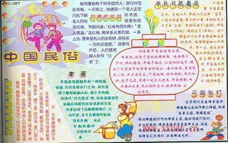 民风民俗手抄报的图片
