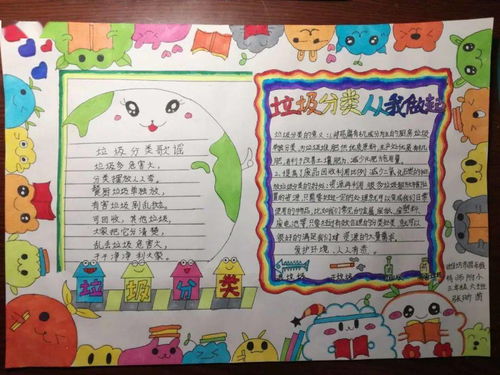 502微课垃圾分类手抄报合集