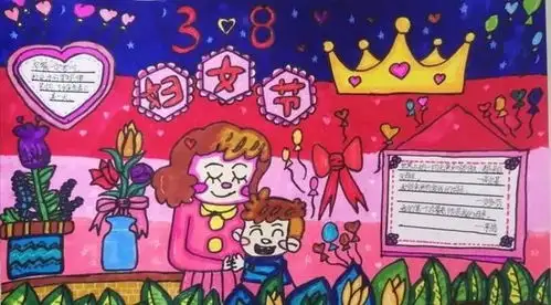 朔州市第二小学校举办庆祝三八国际劳动妇女节手抄报展示活动