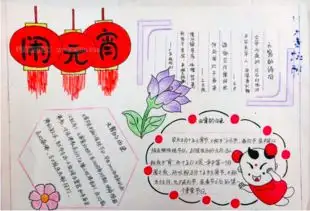 2019年元宵节的手抄报图片