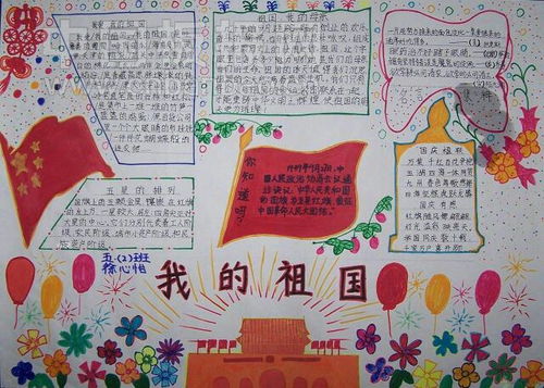 快乐英语国庆节手抄报