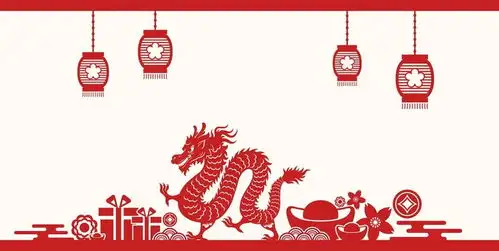 国风简约龙年海报