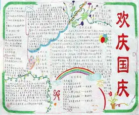 国庆节手抄报国庆快乐啦
