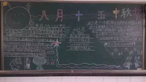 中秋节手抄报图片素材模板文字简单易画...赶快给孩子准备