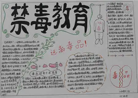 禁毒手抄报看禁毒教育有感