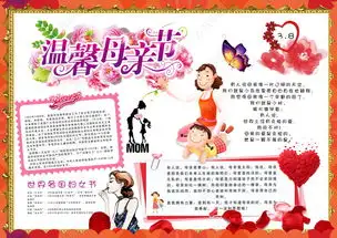 妇女节女人节三八节电子手抄报设计图片模板下载