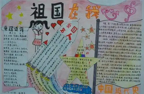 热爱祖国的手抄报不忘过去
