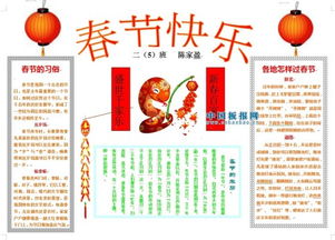 春节手抄报的内容写什么