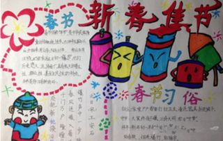 春节手抄报2018春节手抄报