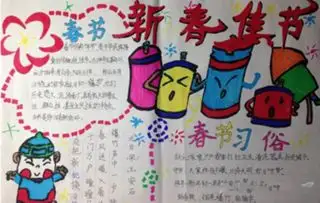 春节手抄报2018春节手抄报
