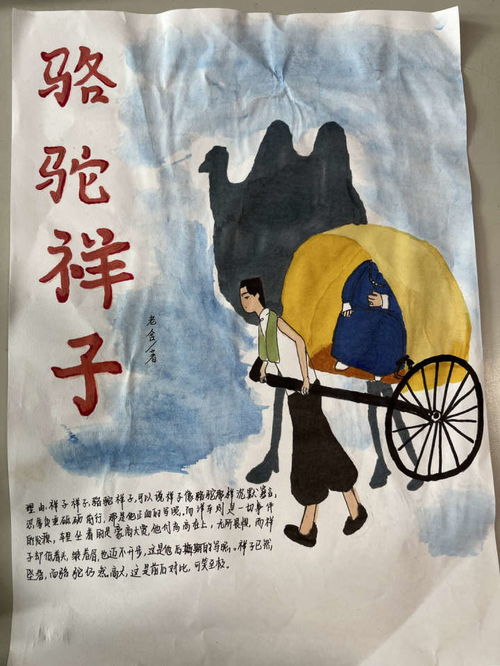 这群初中生脑洞大开,为骆驼祥子设计封面,成品惊艳老师
