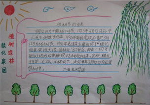 植树节手抄报图片大全六年级