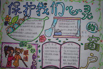 小学生保护眼睛手抄报图片