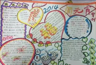 元宵节手抄报设计图片