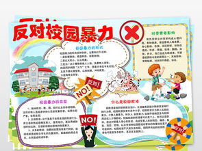 反对校园暴力小报校园欺凌手抄报小报内容图片素材worddoc模板下载24.31mb其他大全安全手抄报