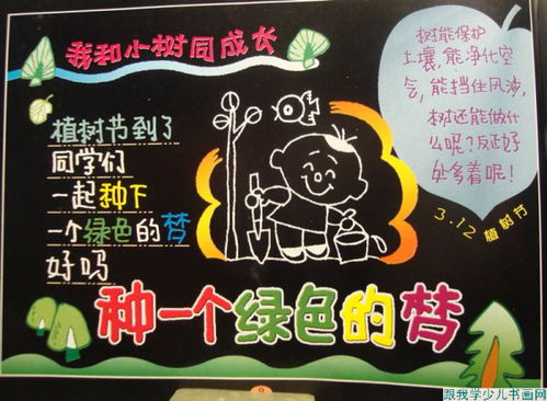 关于环保以3月12日植树节为主的手抄报简单一点图片