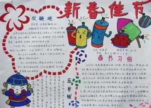 精美的春节手抄报模板需要的同学拿走