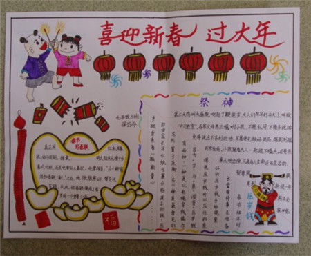 迎新年手抄报内容