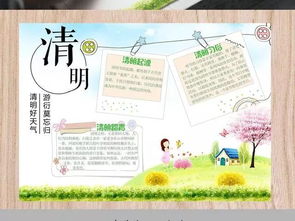 2018年清明节手抄报设计,既简单又漂亮