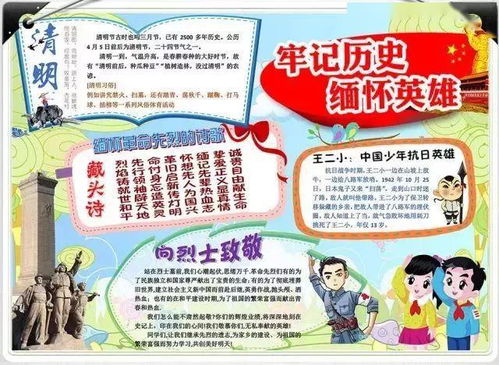 清明节,全国哀悼清明传统习俗诗词作文范文手抄报合集,孩子一定用得着
